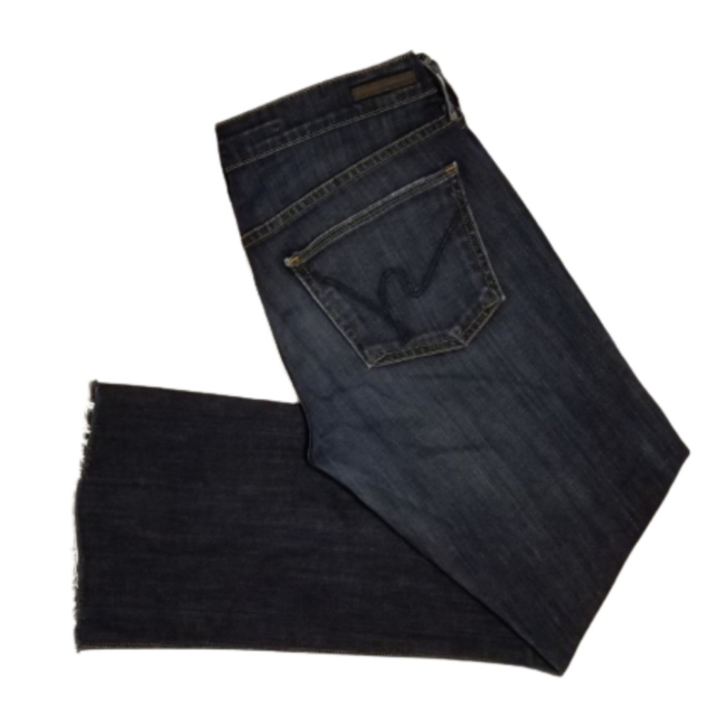 Citizens Of Humanity Dita Flare Crop Ankle Low Rise Denim Jeans Size 27